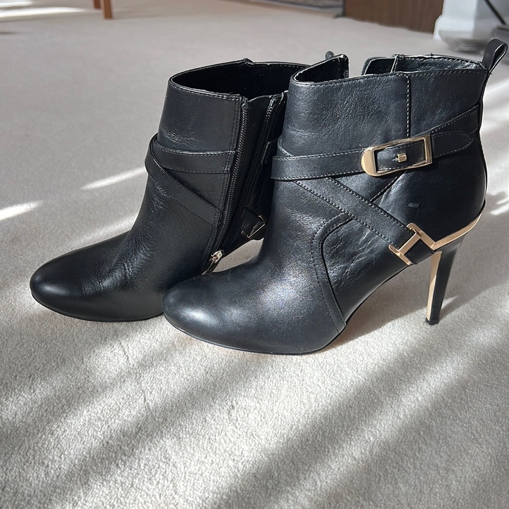 Leather boots